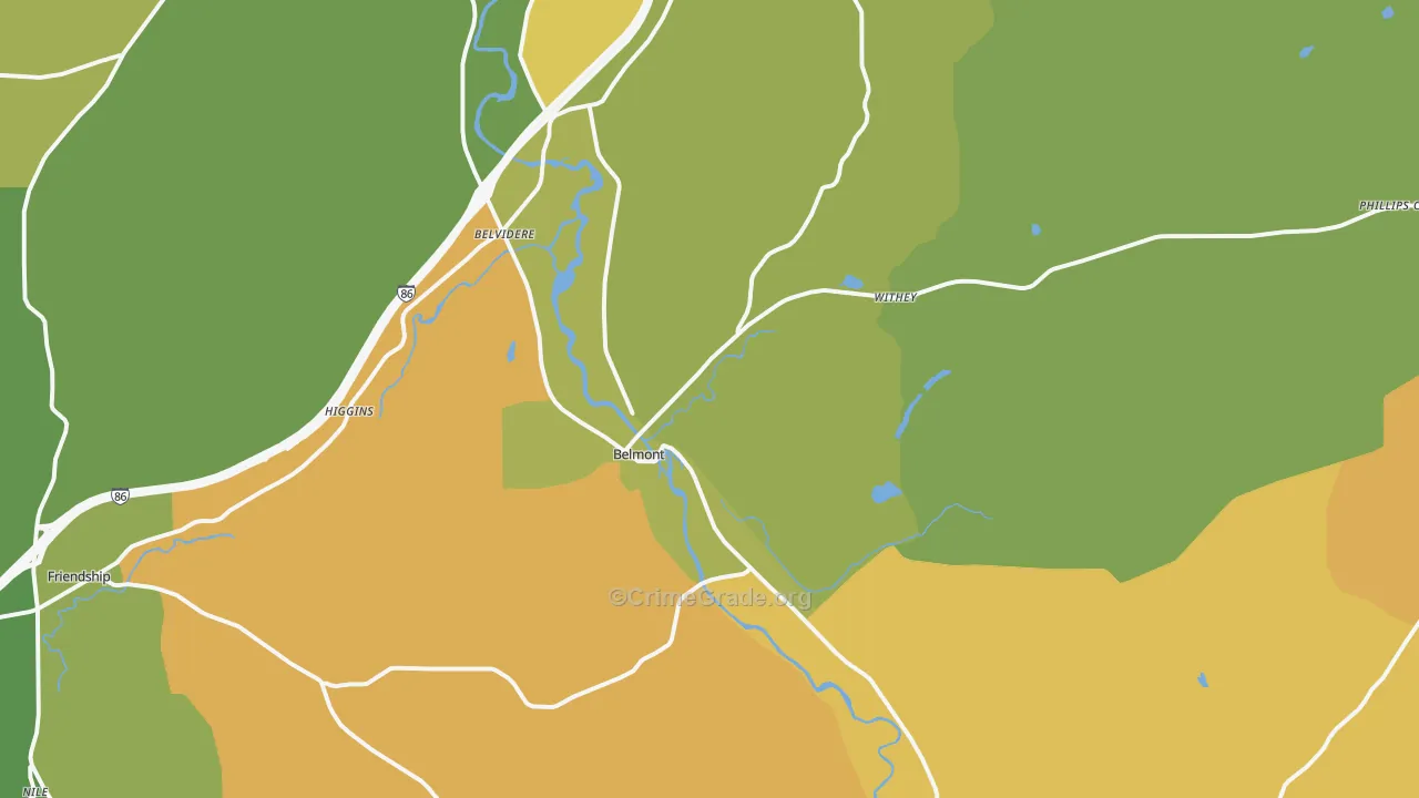 14813, NY Map of Drug-Related Crime Rates