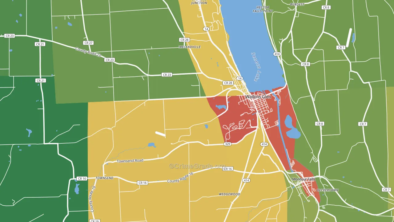 14891, NY Map of Drug-Related Crime Rates