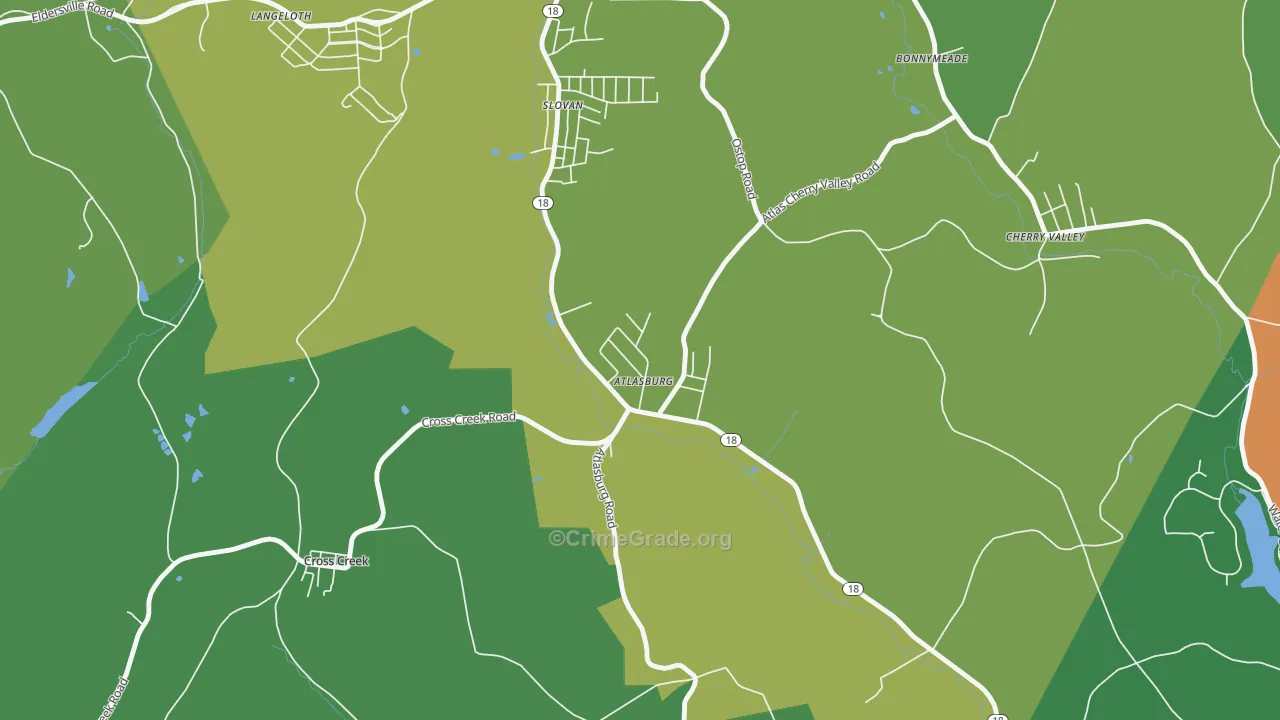 15004, PA Map of Drug-Related Crime Rates