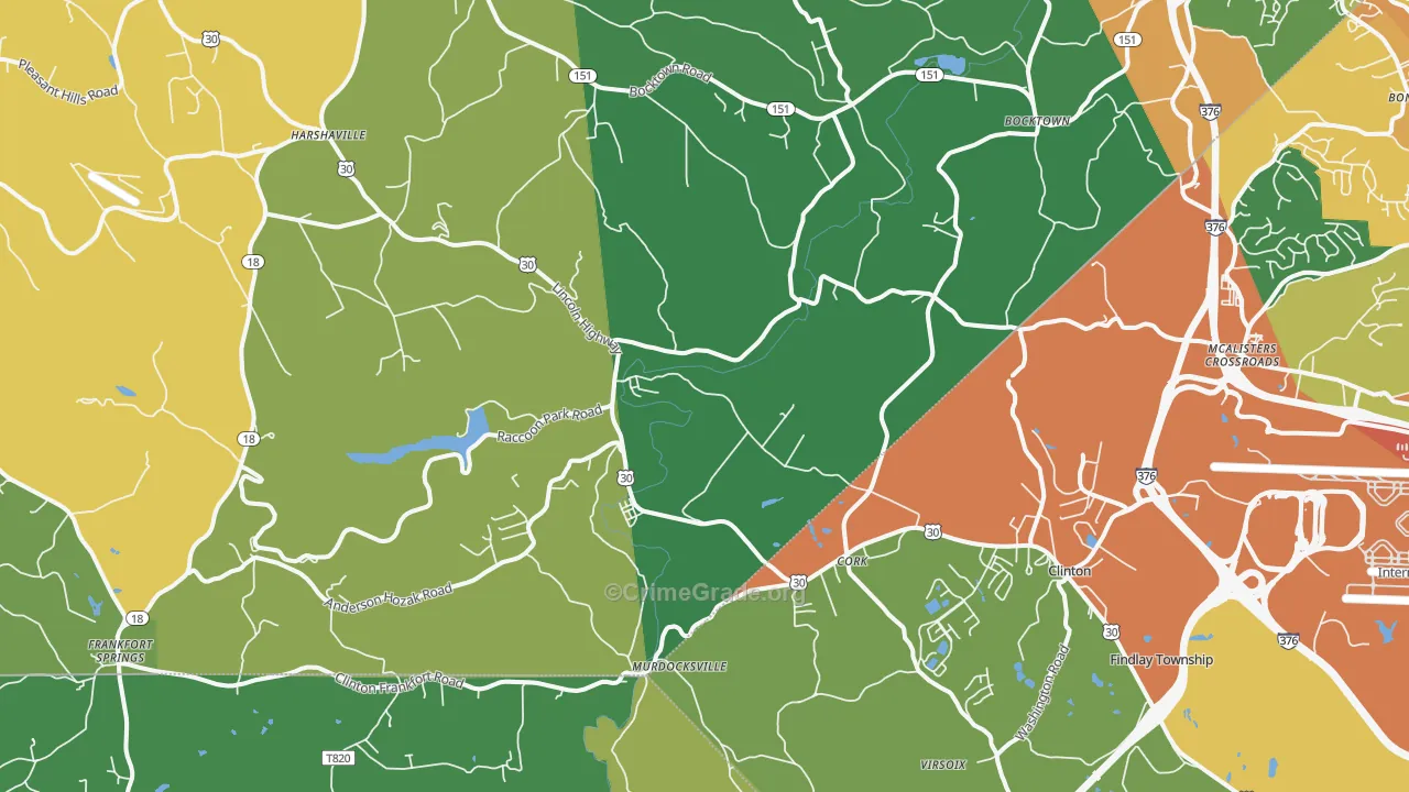 15026, PA Map of Drug-Related Crime Rates
