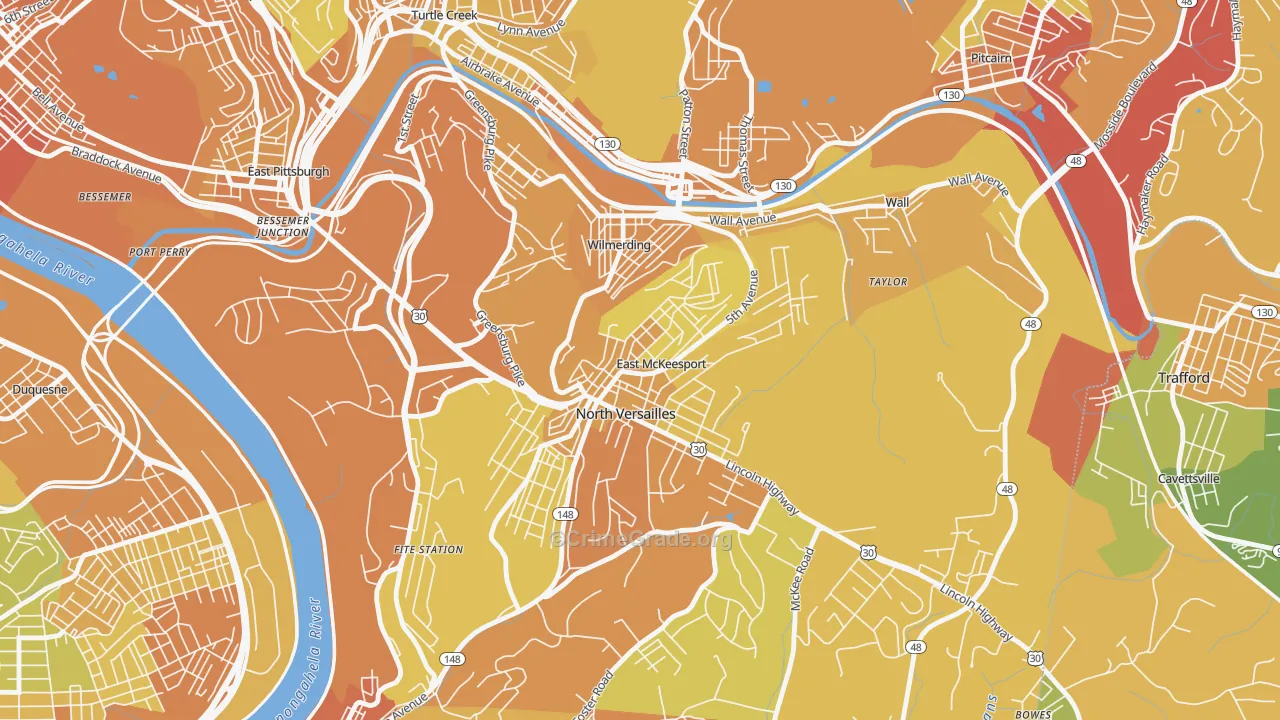 15035, PA Map of Drug-Related Crime Rates
