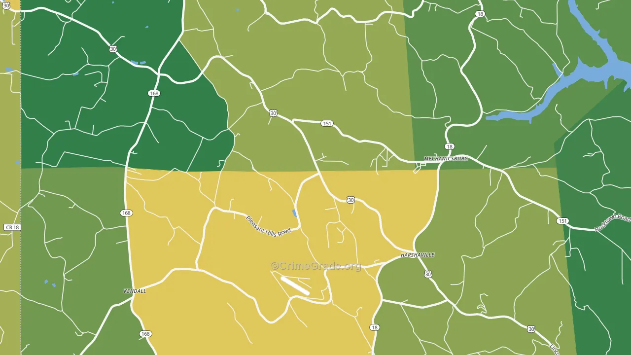 15050, PA Map of Drug-Related Crime Rates