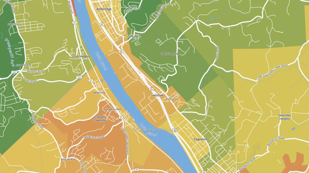 15056, PA Map of Drug-Related Crime Rates