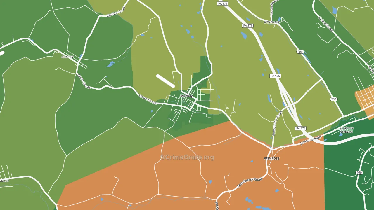 15060, PA Map of Drug-Related Crime Rates