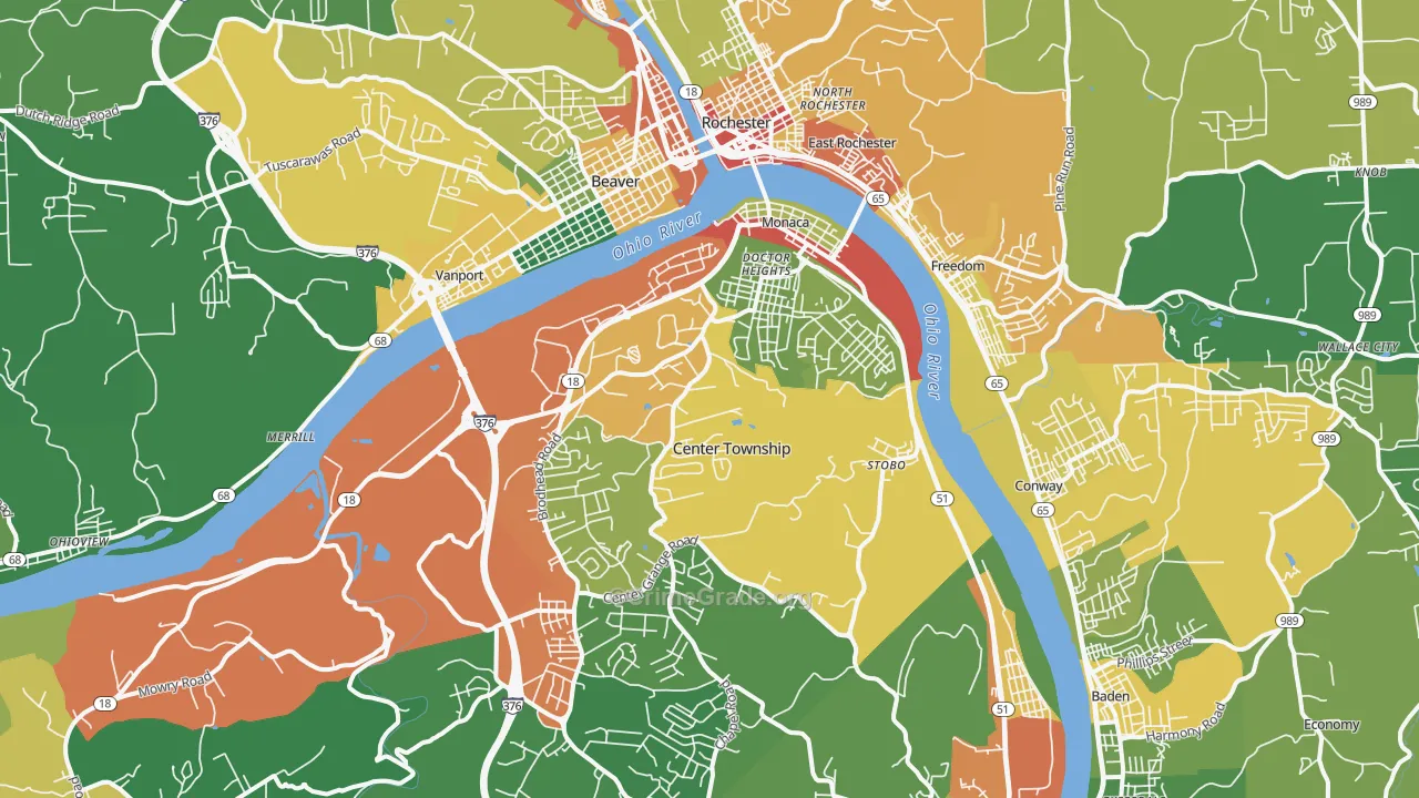 15061, PA Map of Drug-Related Crime Rates