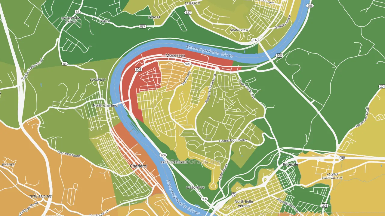 15062, PA Map of Drug-Related Crime Rates