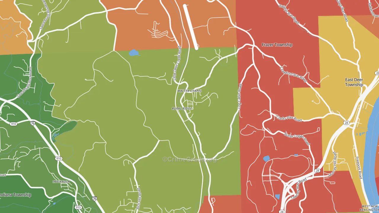 15075, PA Map of Drug-Related Crime Rates