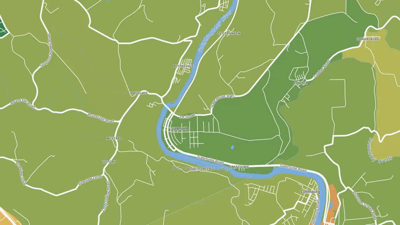 15083, PA Map of Drug-Related Crime Rates