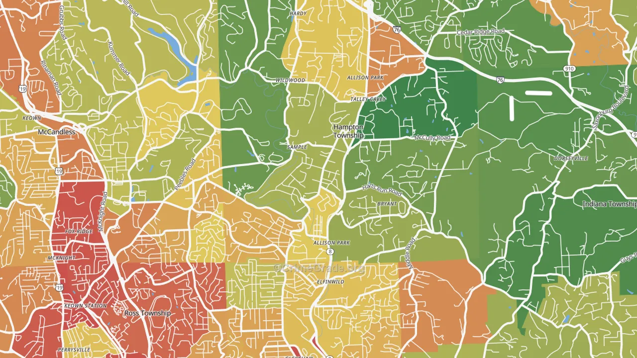 15101, PA Map of Drug-Related Crime Rates