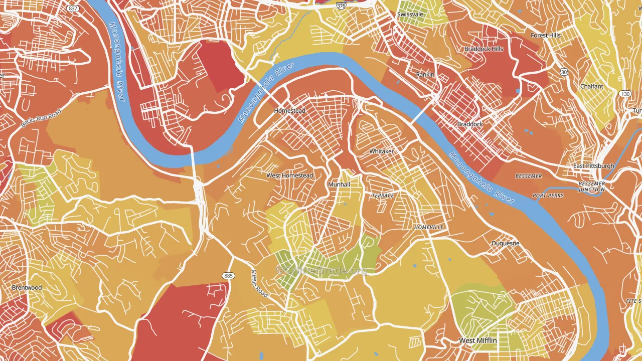 15120, PA Map of Drug-Related Crime Rates