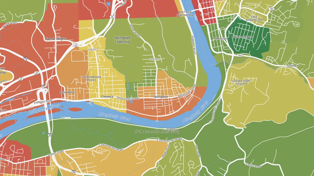 15144, PA Map of Drug-Related Crime Rates