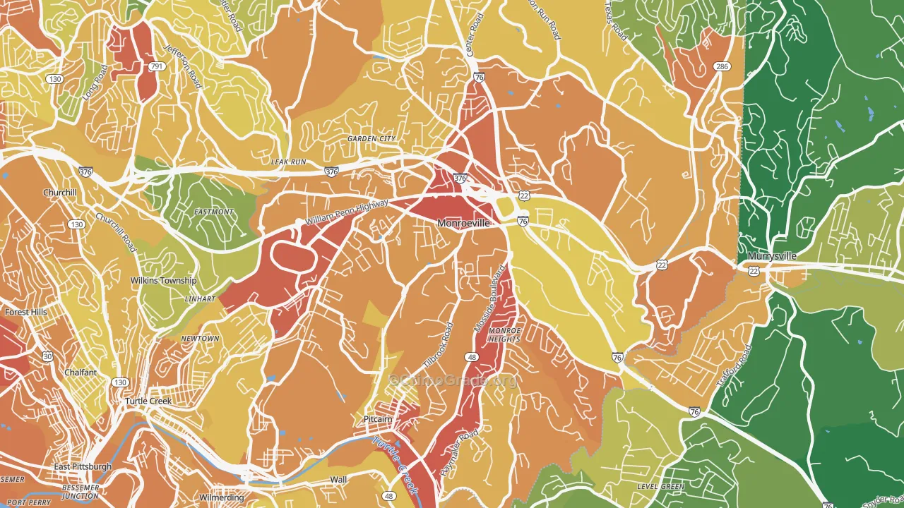 15146, PA Map of Drug-Related Crime Rates