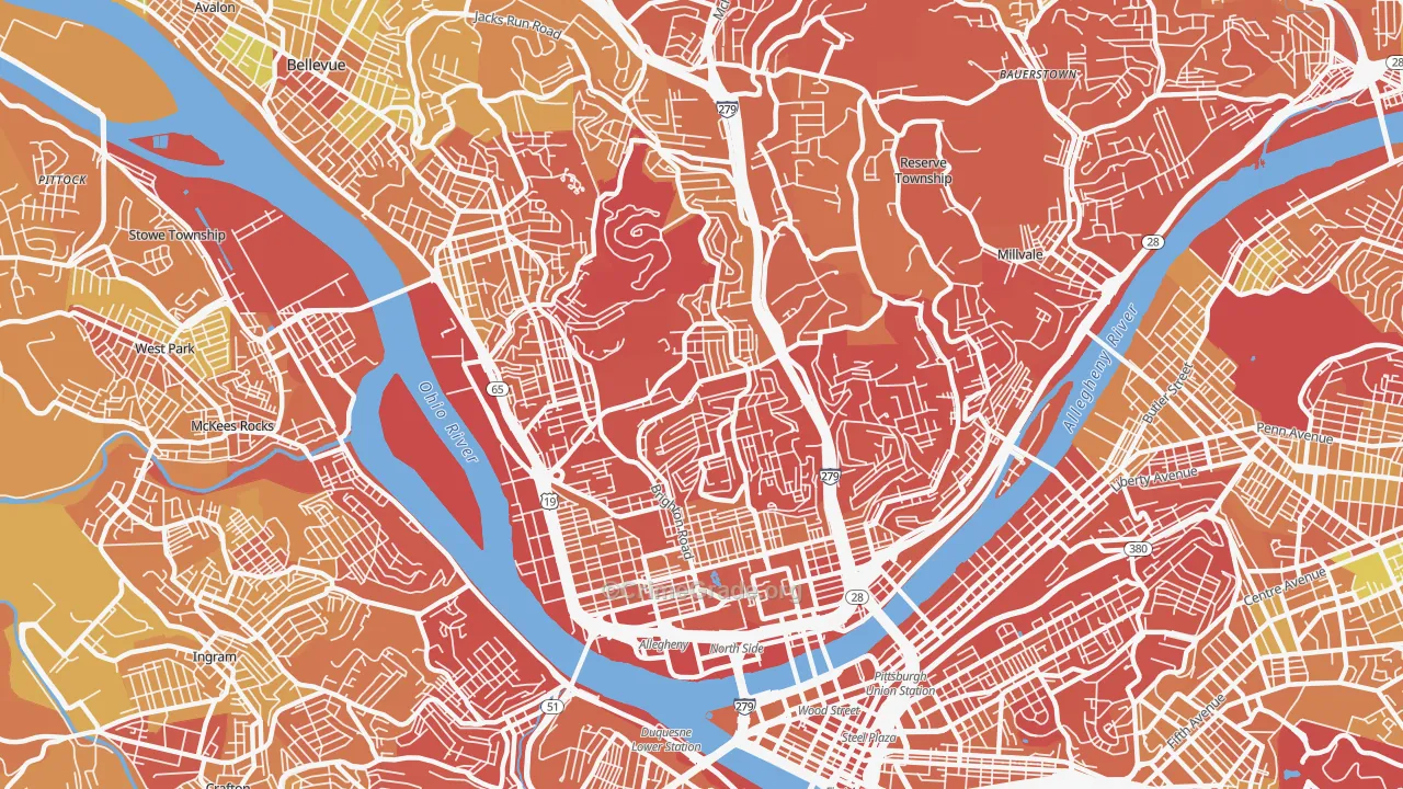 15212, PA Map of Drug-Related Crime Rates