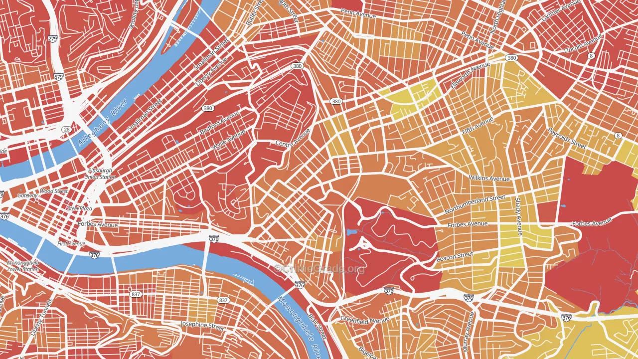 15213, PA Map of Drug-Related Crime Rates