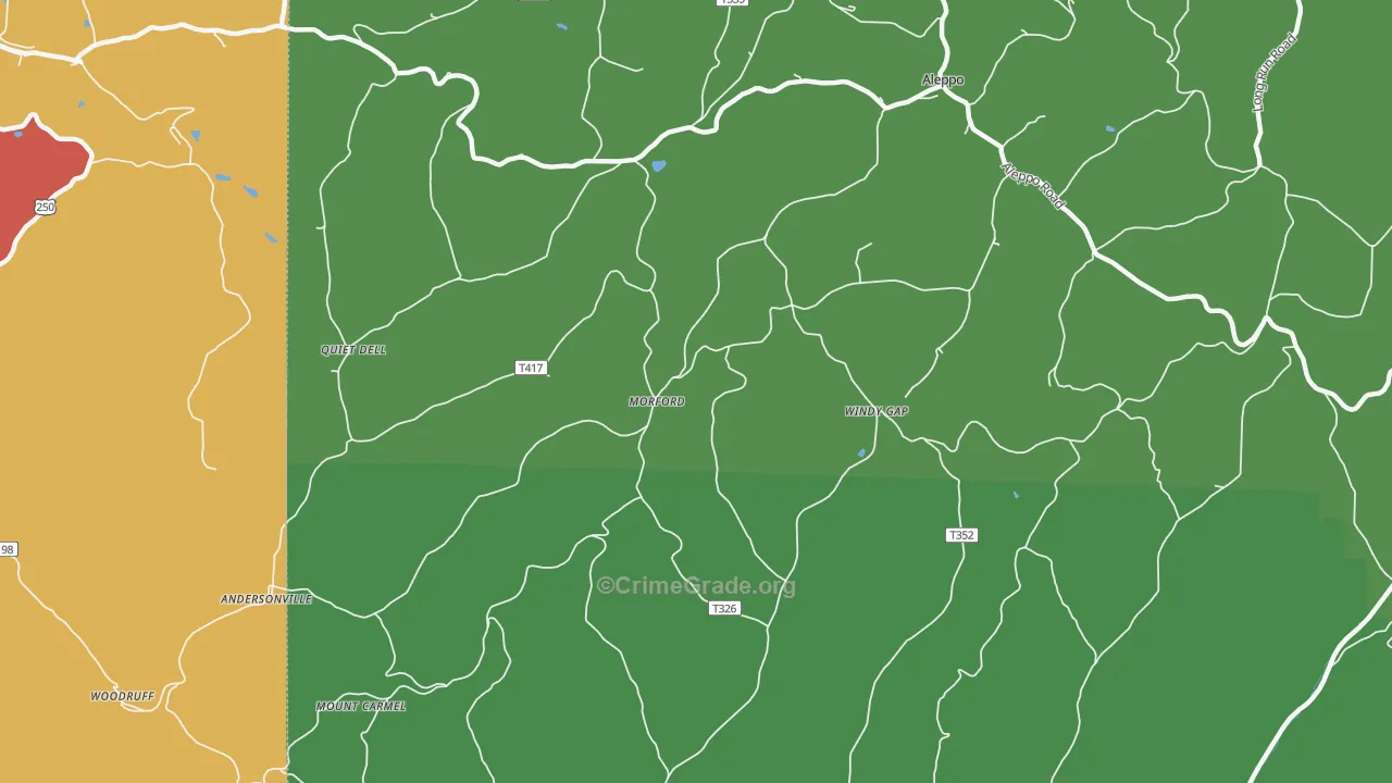 15310, PA Map of Drug-Related Crime Rates