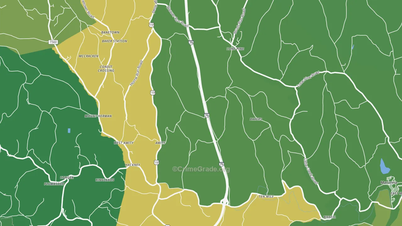 15311, PA Map of Drug-Related Crime Rates