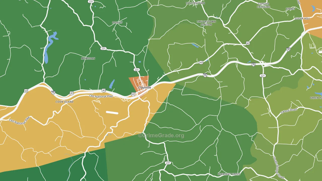 15323, PA Map of Drug-Related Crime Rates