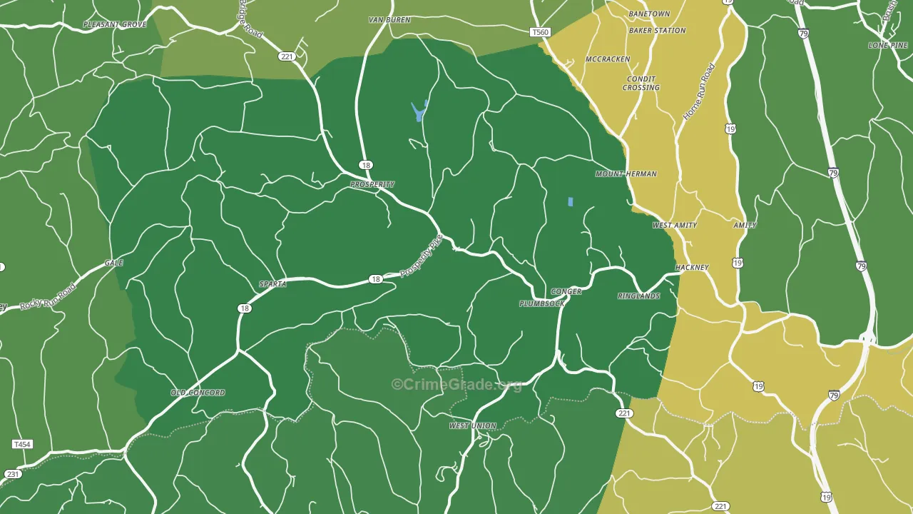 15329, PA Map of Drug-Related Crime Rates