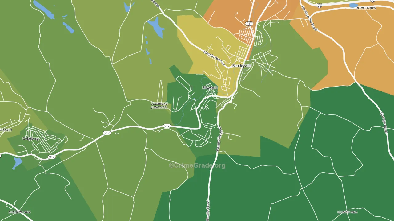 15331, PA Map of Drug-Related Crime Rates