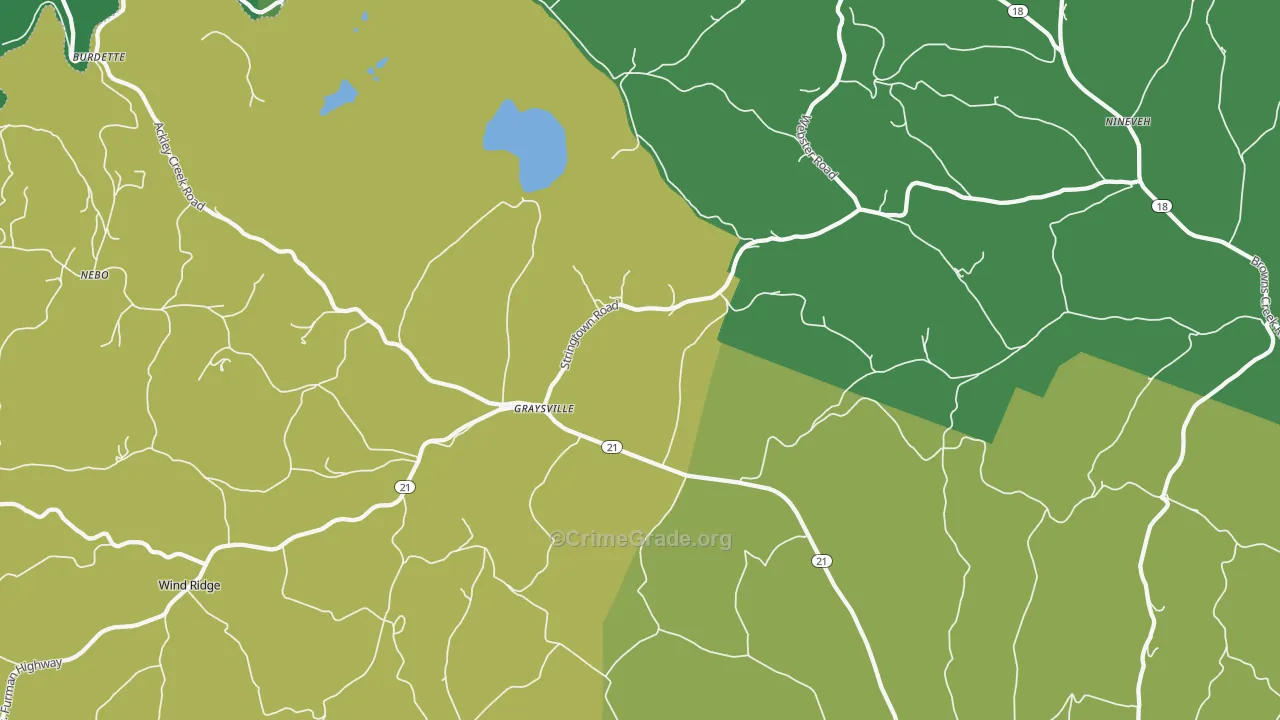 15337, PA Map of Drug-Related Crime Rates
