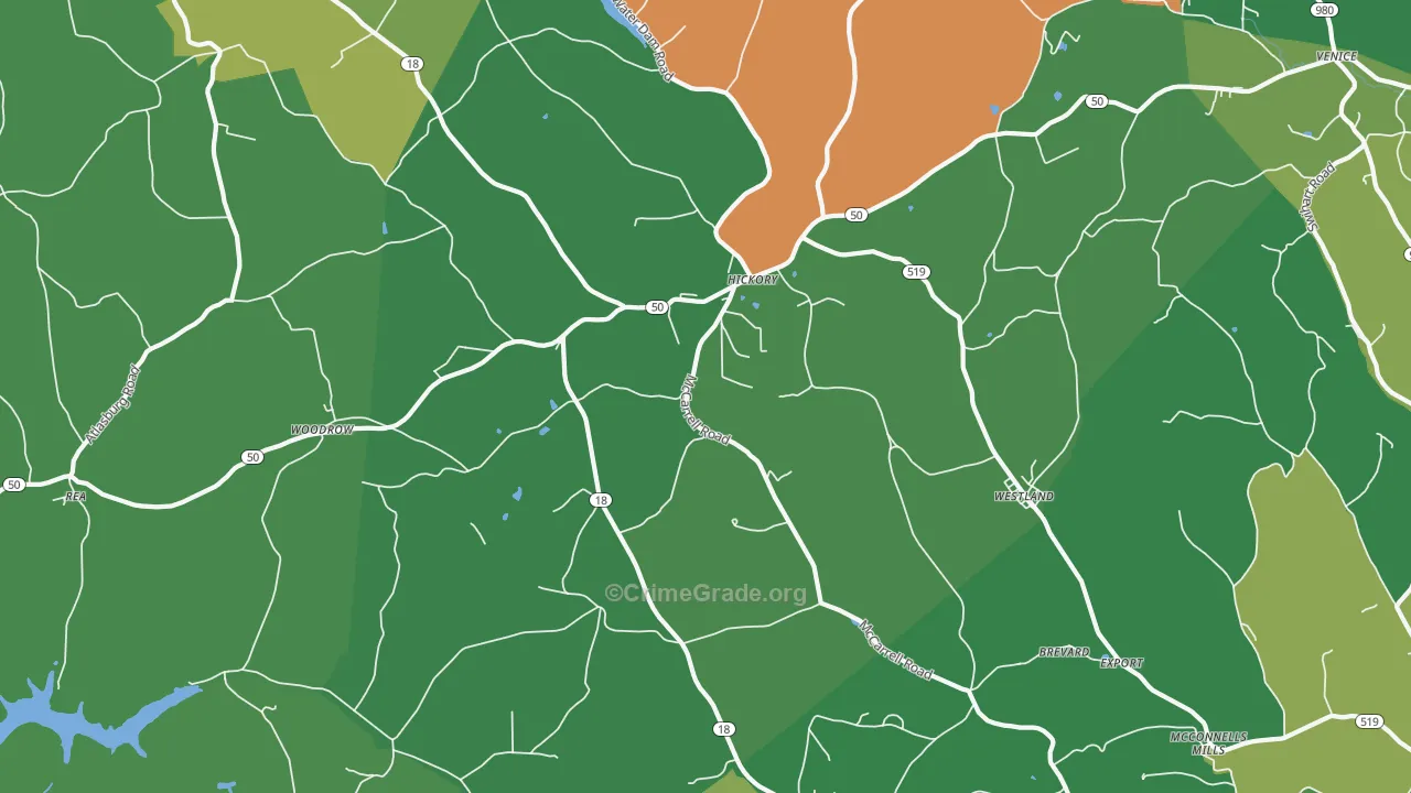 15340, PA Map of Drug-Related Crime Rates