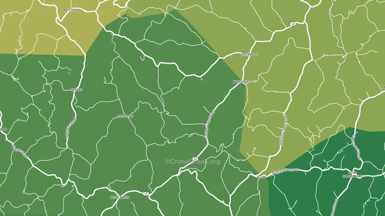 15341, PA Map of Drug-Related Crime Rates