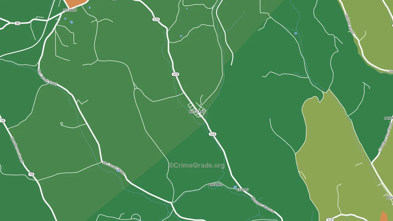 15378, PA Map of Drug-Related Crime Rates