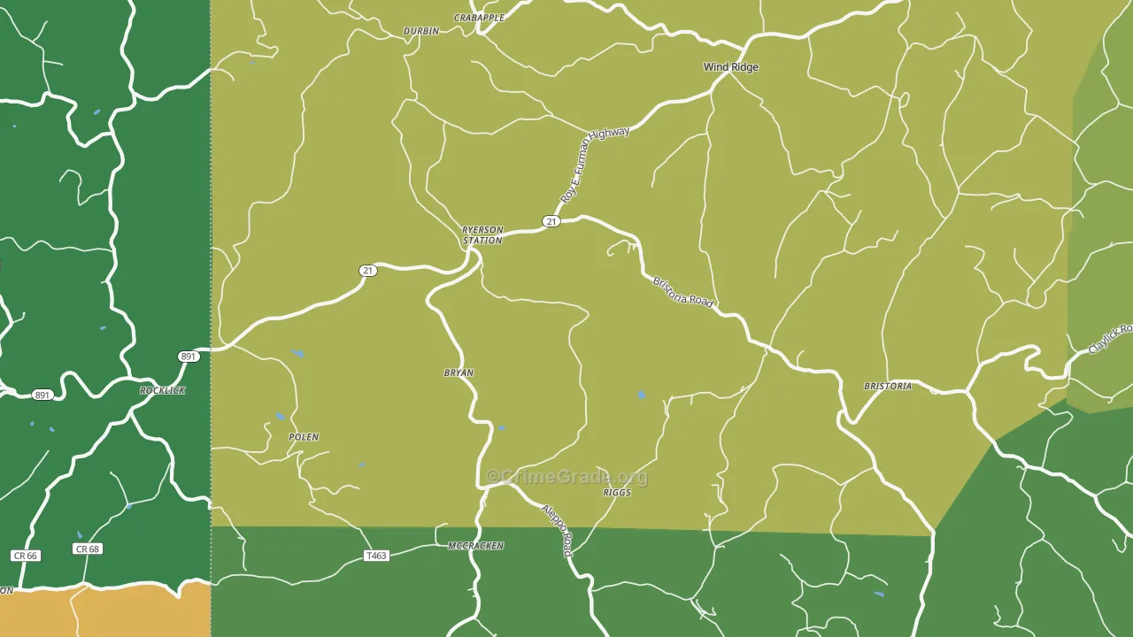 15380, PA Map of Drug-Related Crime Rates