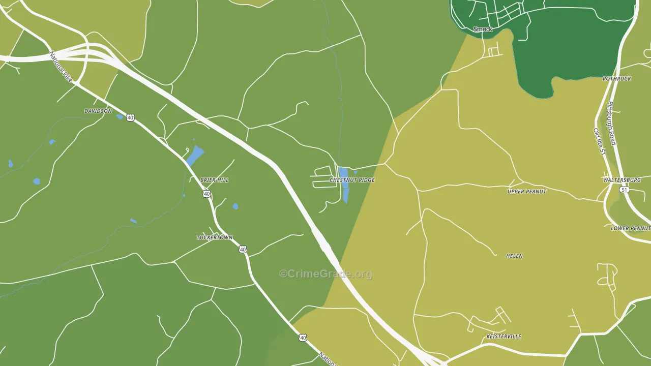 15422, PA Map of Drug-Related Crime Rates