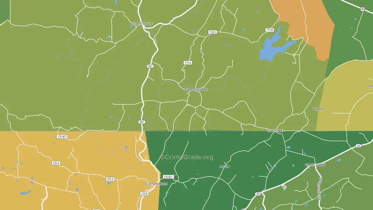 15440, PA Map of Drug-Related Crime Rates