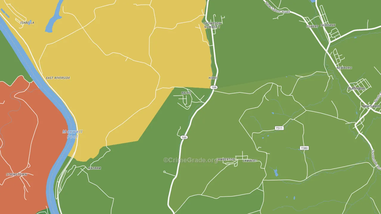 15443, PA Map of Drug-Related Crime Rates