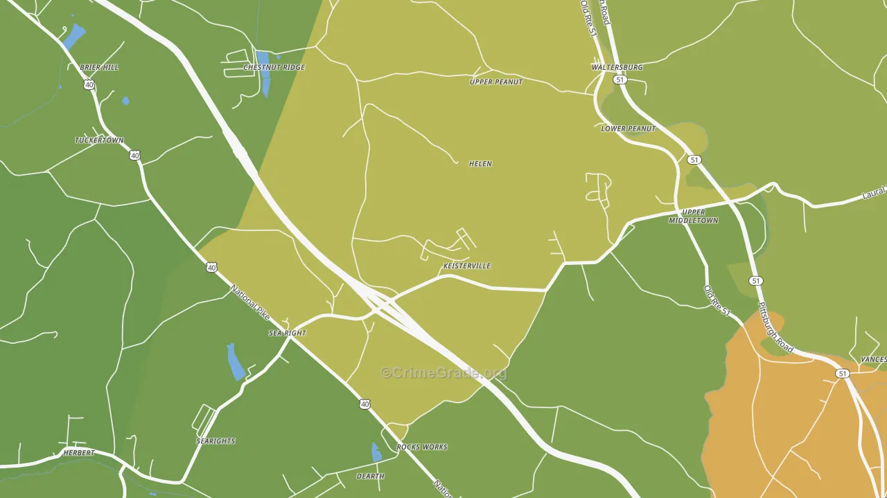 15449, PA Map of Drug-Related Crime Rates