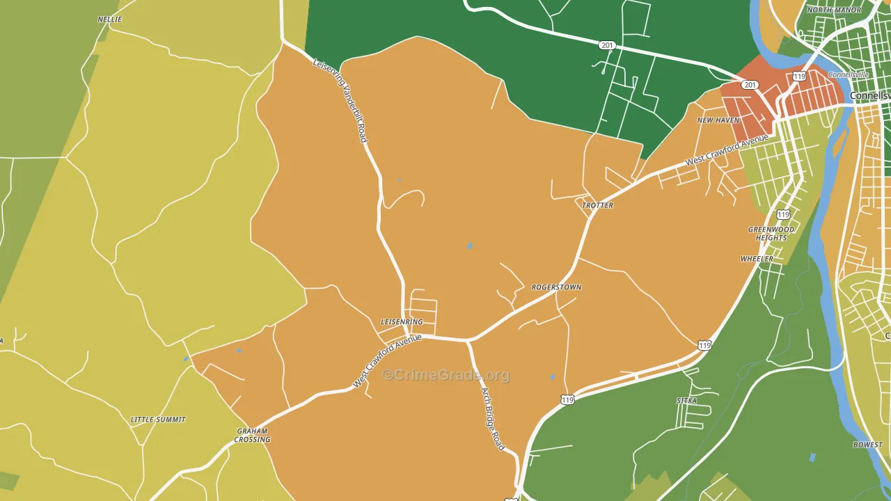 15455, PA Map of Drug-Related Crime Rates