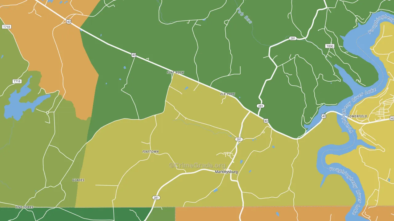 15459, PA Map of Drug-Related Crime Rates