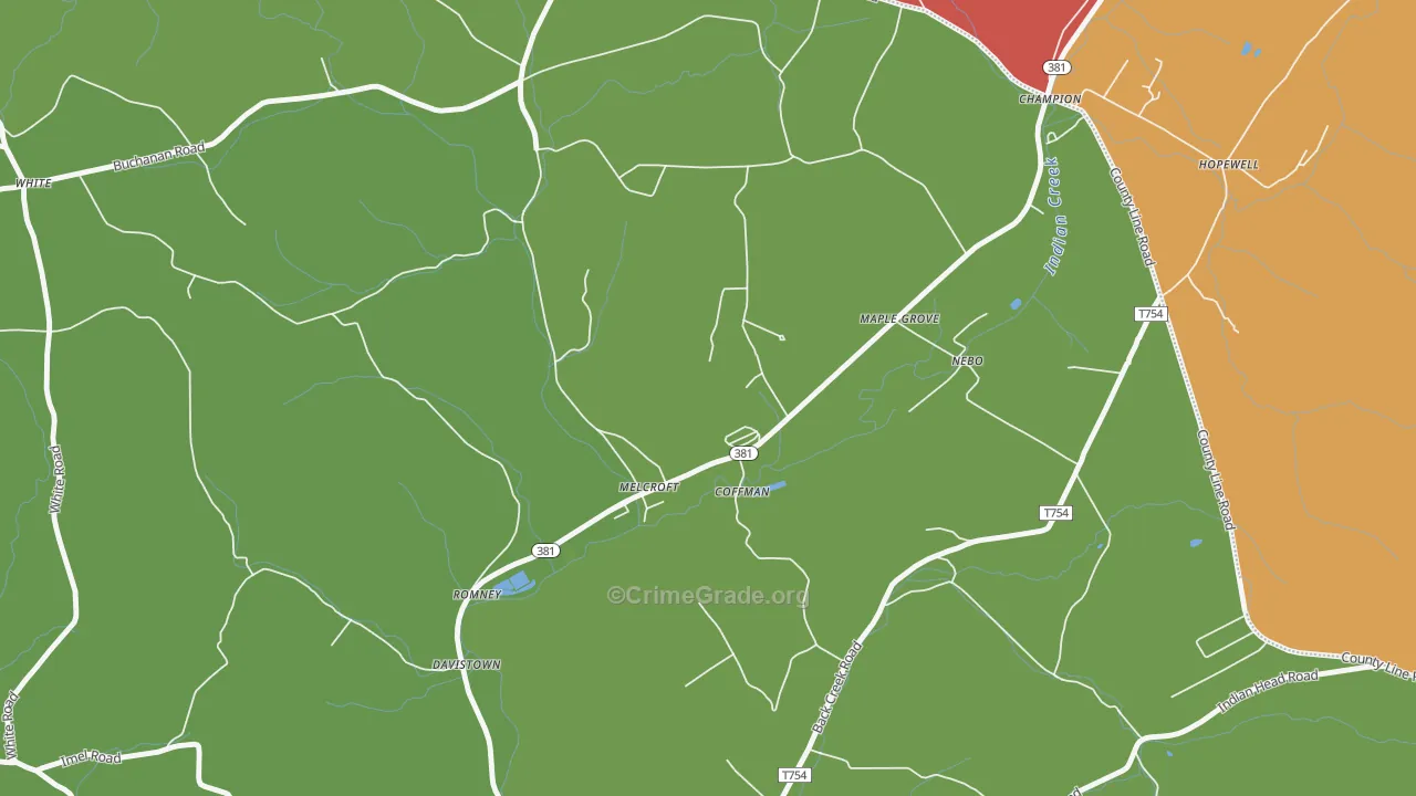 15462, PA Map of Drug-Related Crime Rates