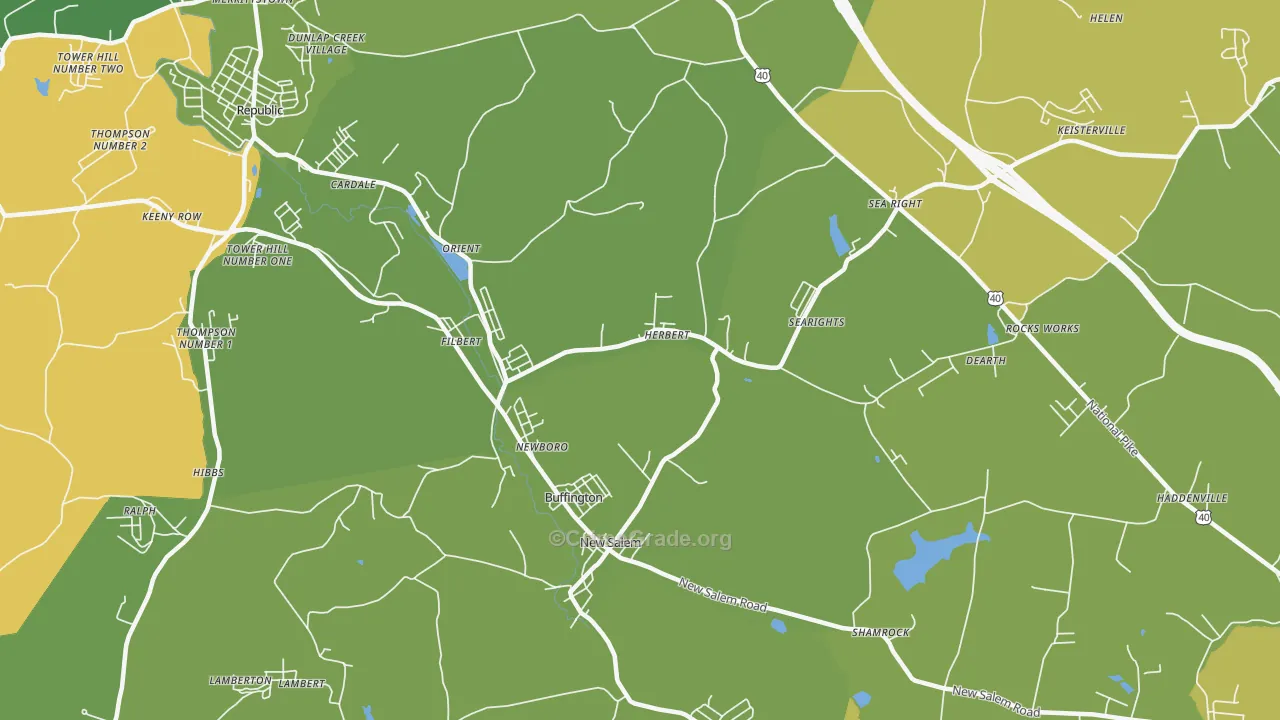 15468, PA Map of Drug-Related Crime Rates