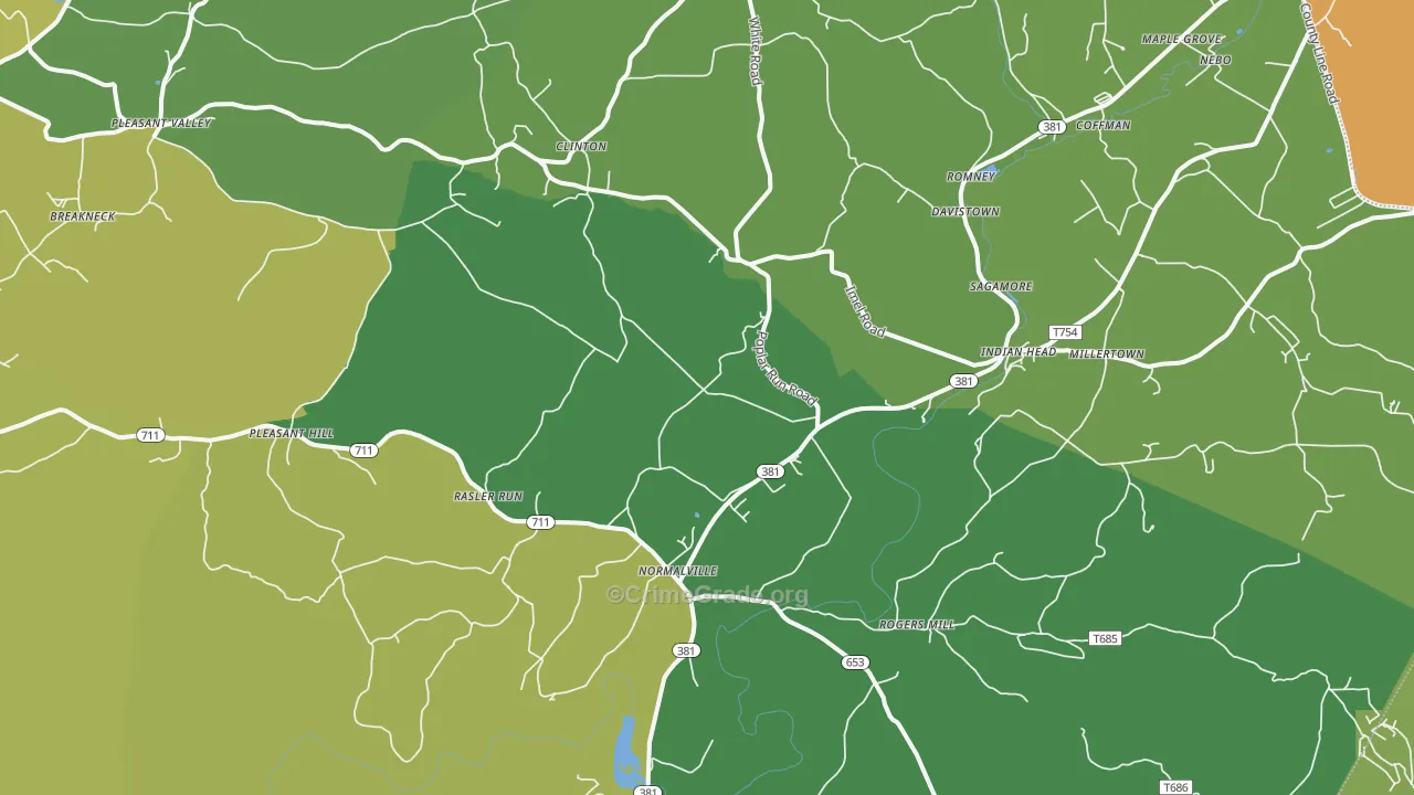 15469, PA Map of Drug-Related Crime Rates