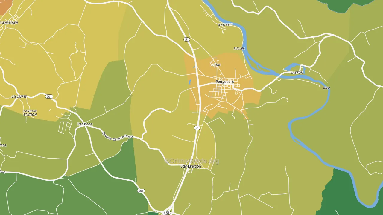 15473, PA Map of Drug-Related Crime Rates
