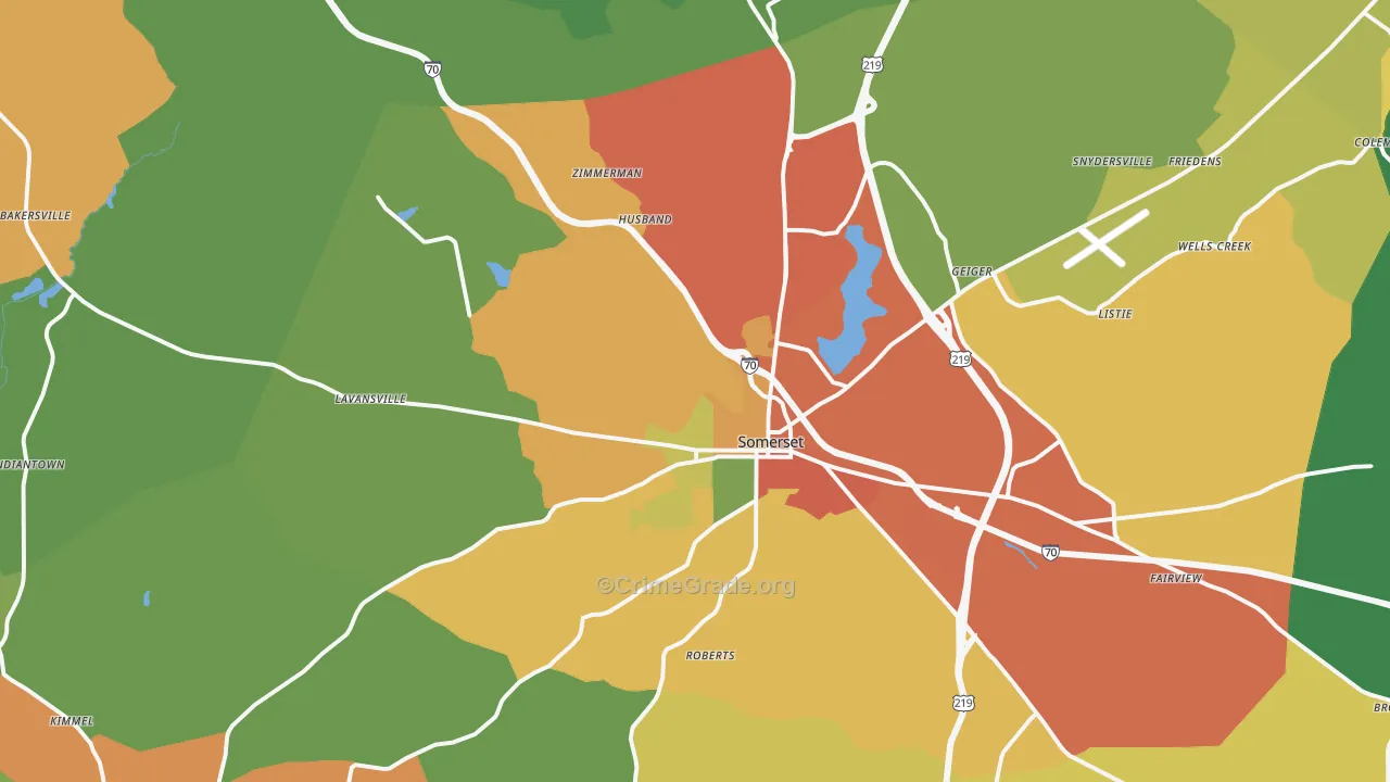 15501, PA Map of Drug-Related Crime Rates