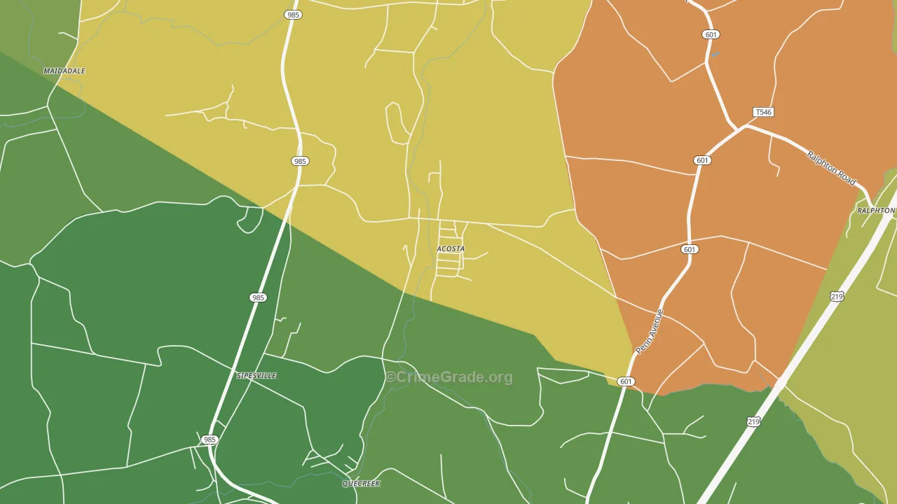 15520, PA Map of Drug-Related Crime Rates