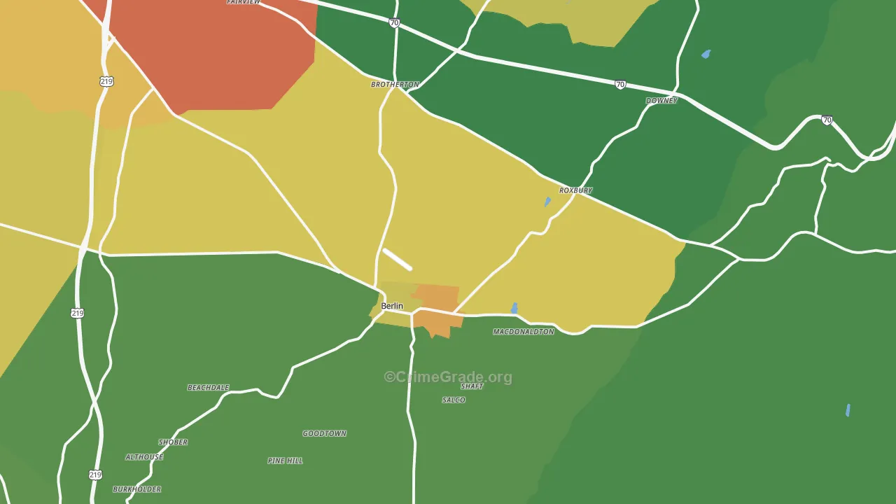 15530, PA Map of Drug-Related Crime Rates