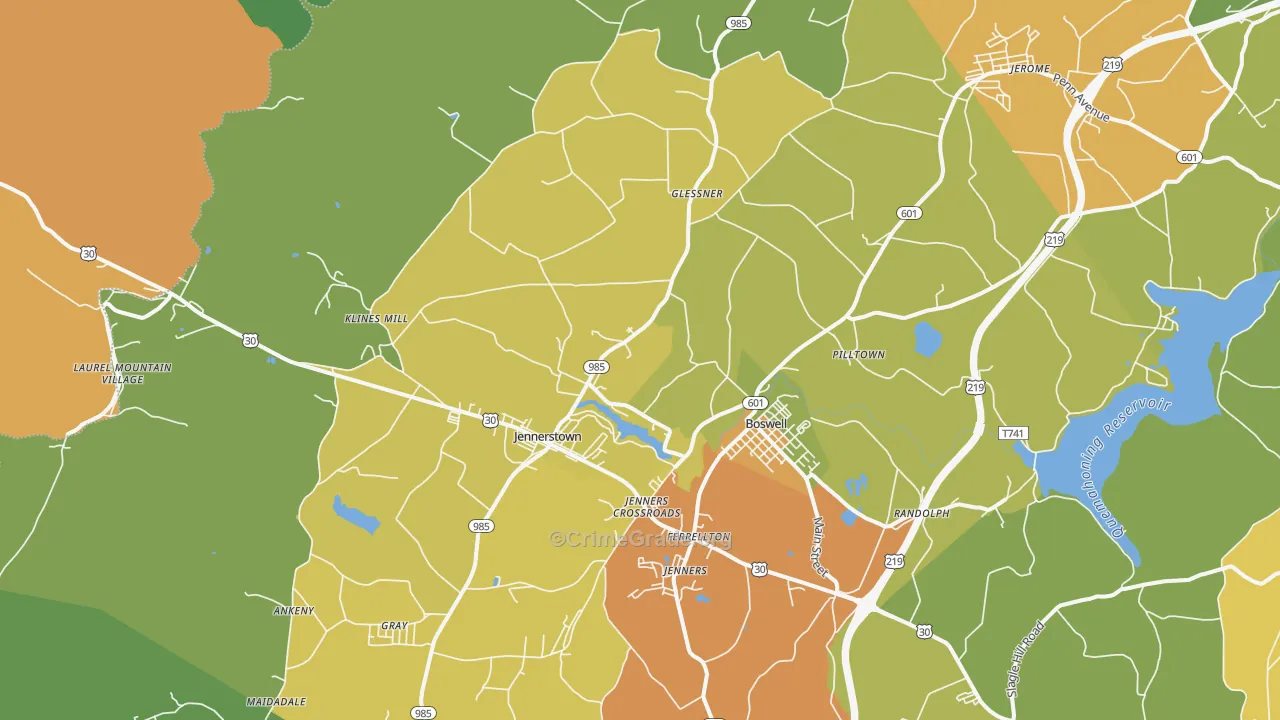 15531, PA Map of Drug-Related Crime Rates