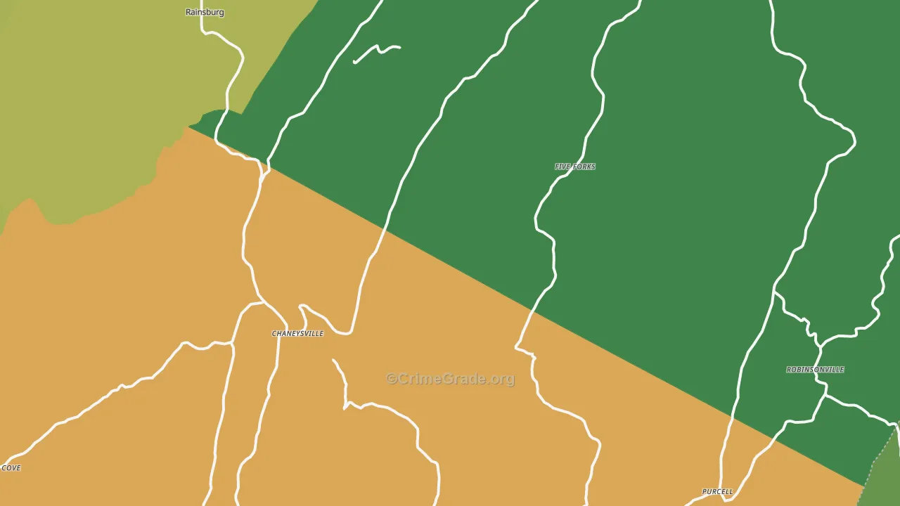 15535, PA Map of Drug-Related Crime Rates