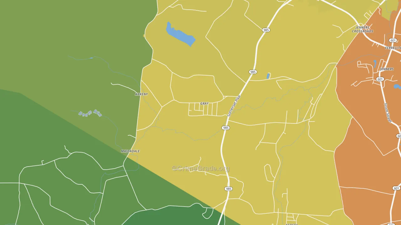 15544, PA Map of Drug-Related Crime Rates