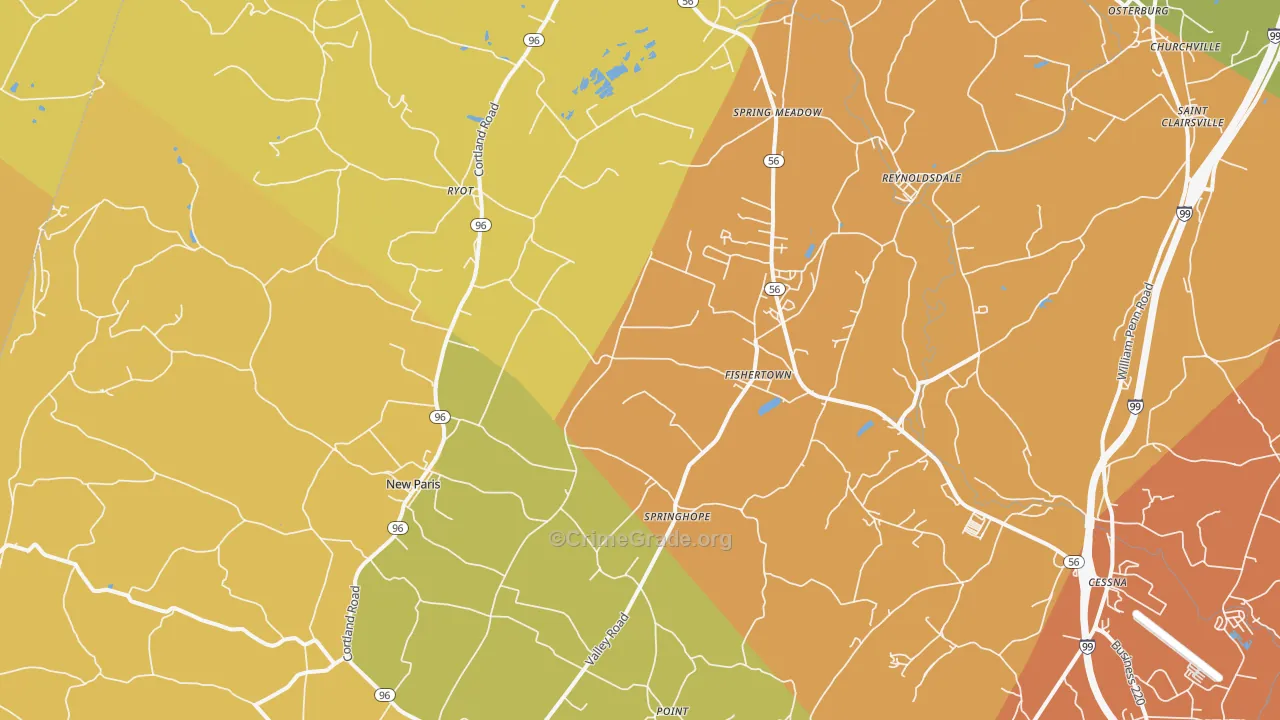 15554, PA Map of Drug-Related Crime Rates