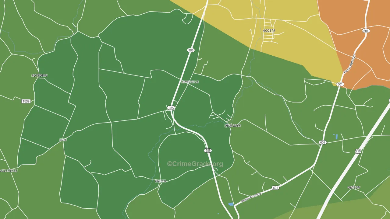 15555, PA Map of Drug-Related Crime Rates