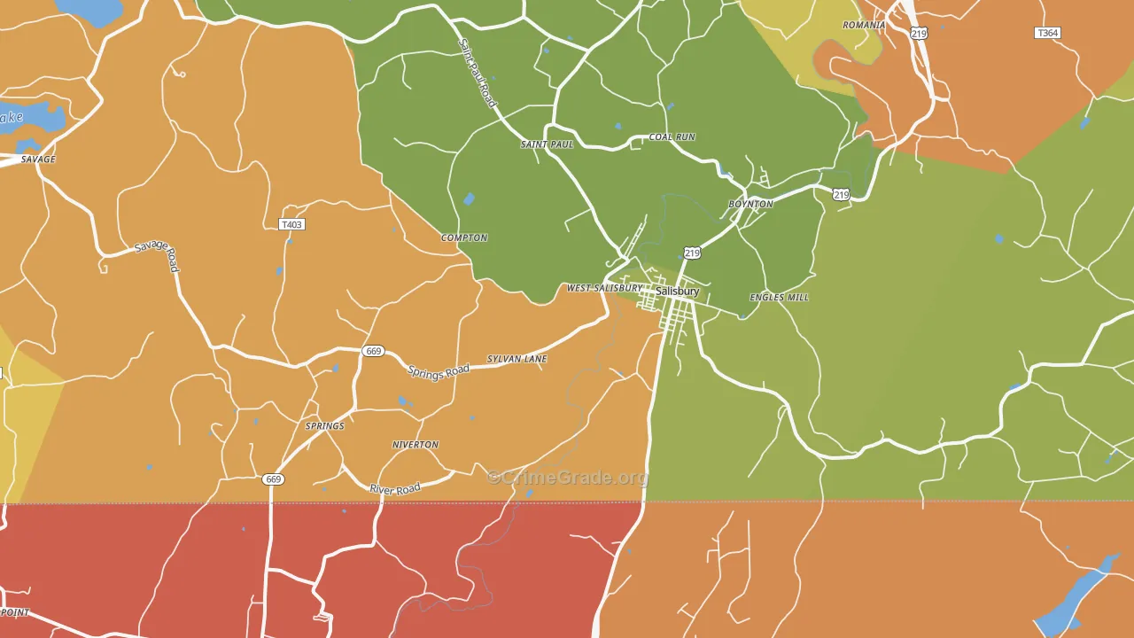 15558, PA Map of Drug-Related Crime Rates