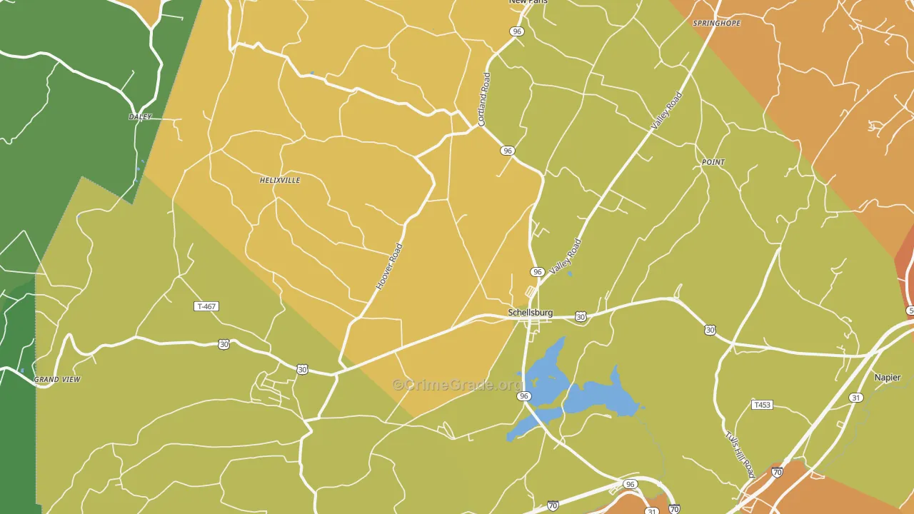 15559, PA Map of Drug-Related Crime Rates