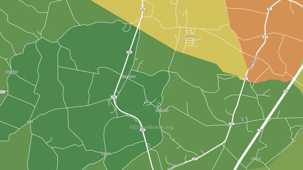 15561, PA Map of Drug-Related Crime Rates