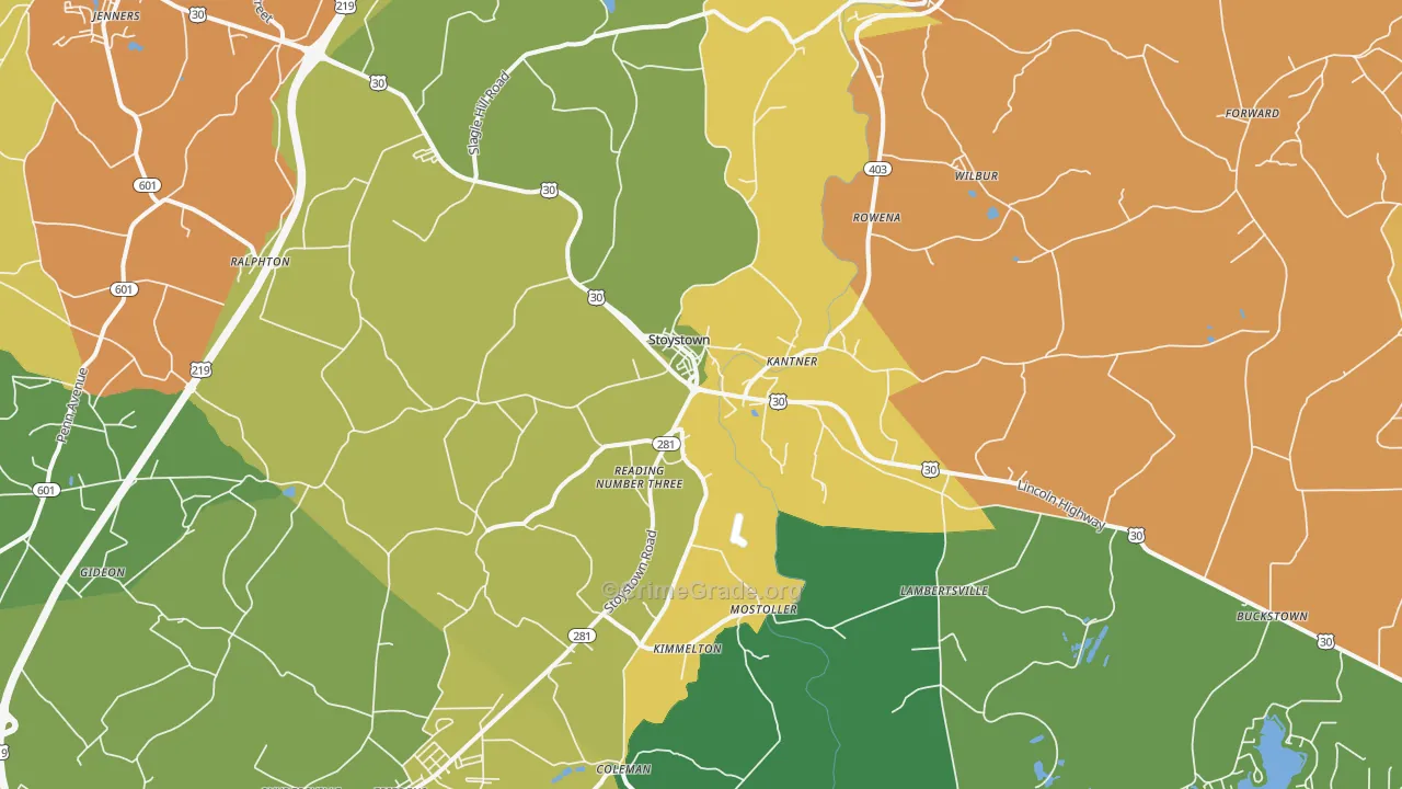 15563, PA Map of Drug-Related Crime Rates